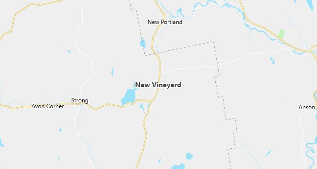 Map of New Vineyard, ME