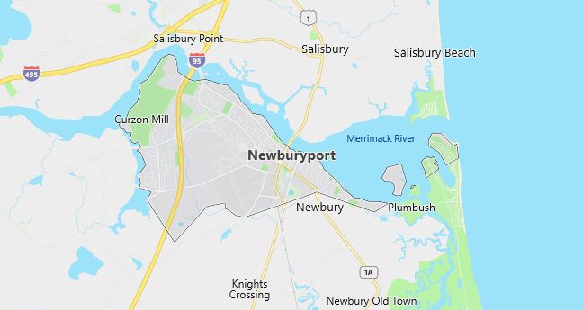 Map of Newburyport, MA