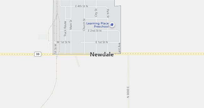 Map of Newdale, ID