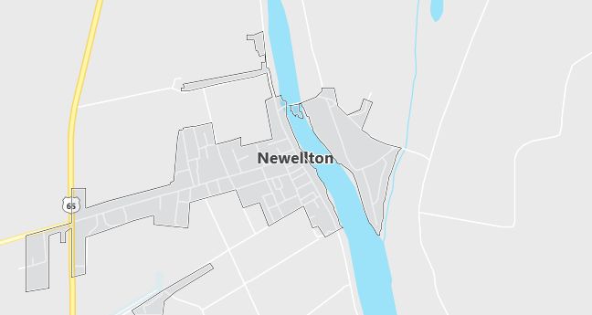 Map of Newellton, LA