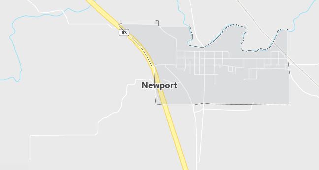 Map of Newport, IN