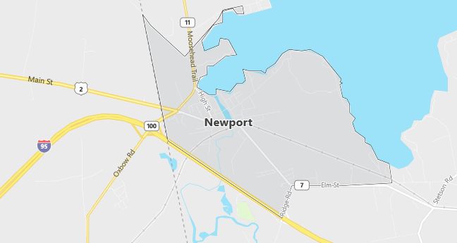 Map of Newport, ME