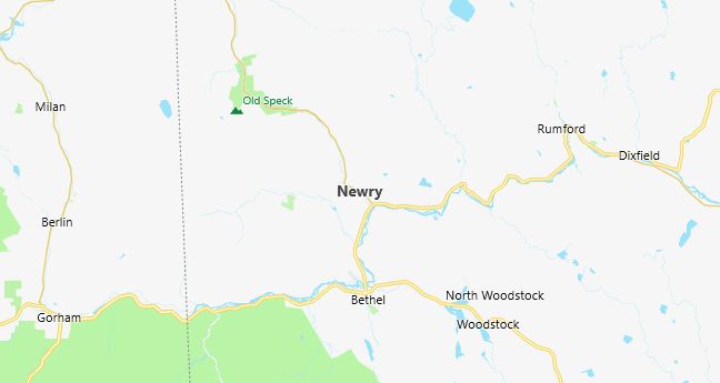 Map of Newry, ME