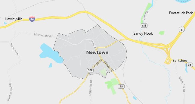 Map of Newtown, CT