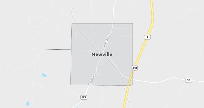 Map of Newville, AL