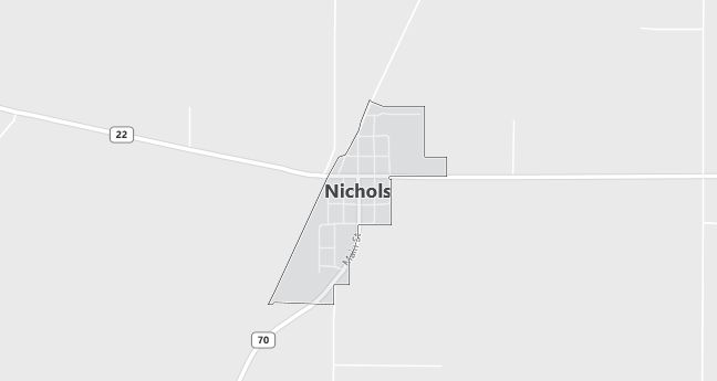 Map of Nichols, IA