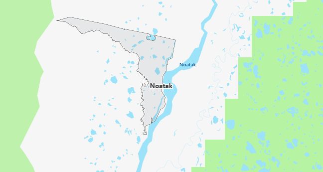 Map of Noatak, AK