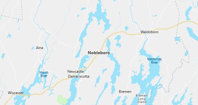 Map of Nobleboro, ME