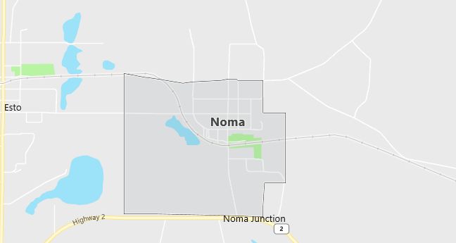 Map of Noma, FL