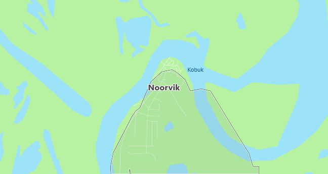 Map of Noorvik, AK