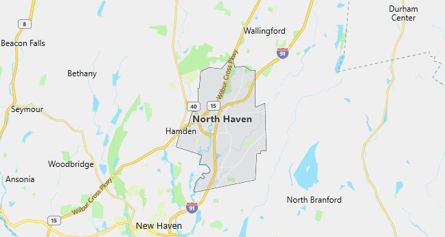 Map of North Haven, CT