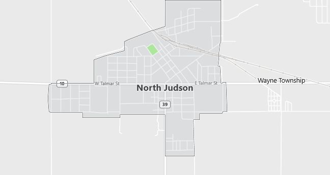 Map of North Judson, IN