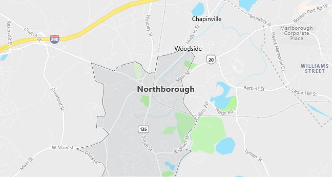 Map of Northborough, MA