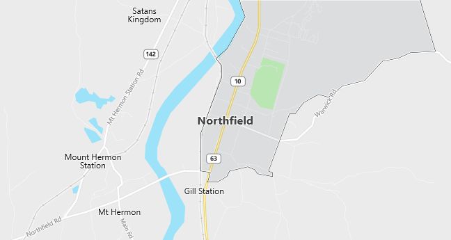 Map of Northfield, MA