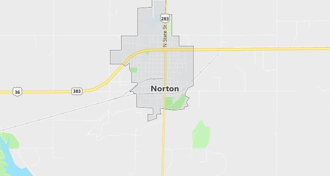 Map of Norton, KS