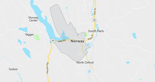 Map of Norway, ME