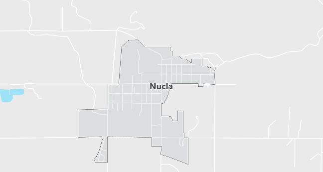 Map of Nucla, CO