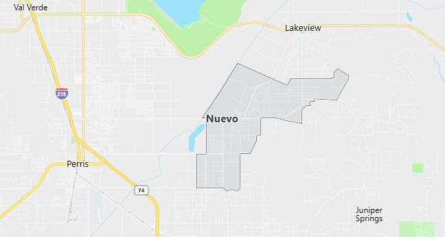 Map of Nuevo, CA