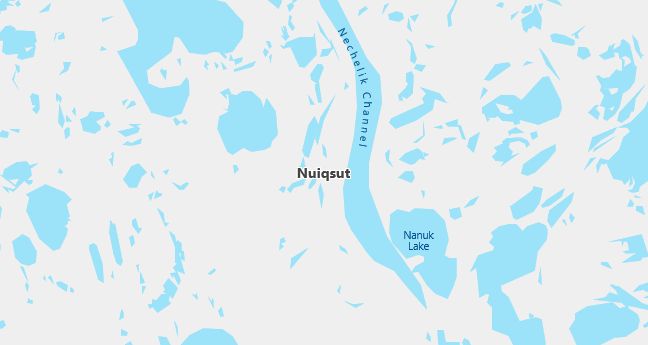 Map of Nuiqsut, AK