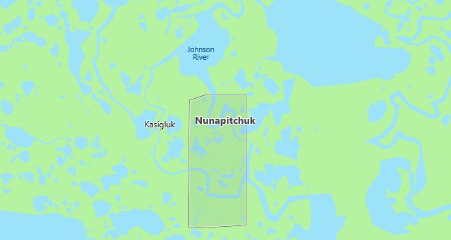 Map of Nunapitchuk, AK