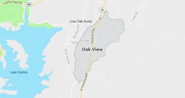 Map of Oak View, CA