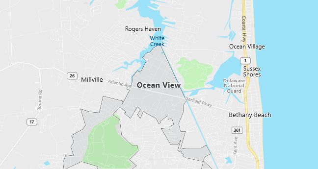 Map of Ocean View, DE