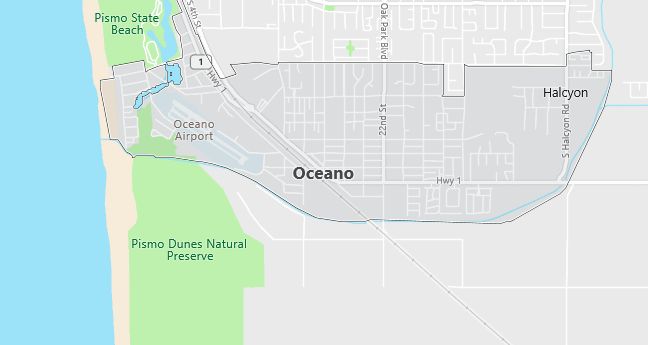 Map of Oceano, CA