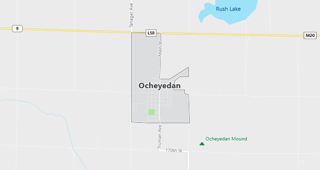 Map of Ocheyedan, IA