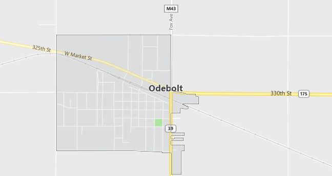 Map of Odebolt, IA