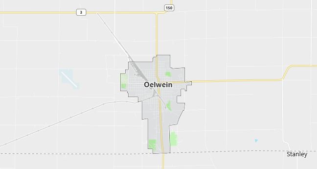 Map of Oelwein, IA