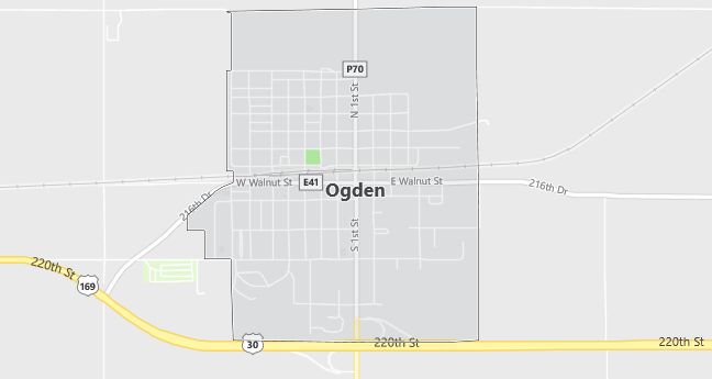 Map of Ogden, IA