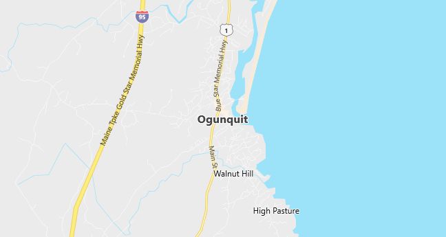 Map of Ogunquit, ME