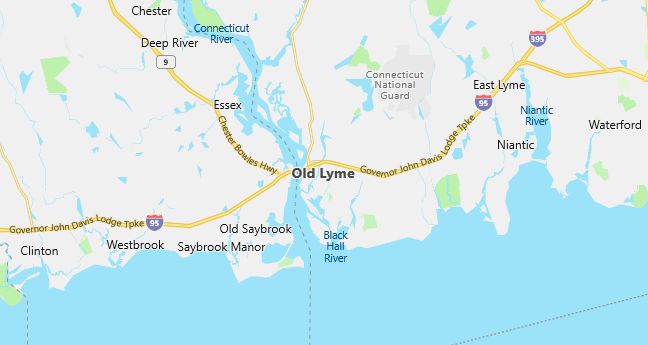 Map of Old Lyme, CT