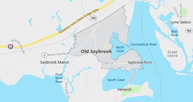 Map of Old Saybrook, CT