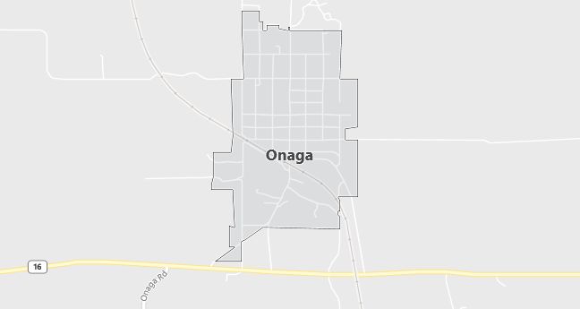 Map of Onaga, KS