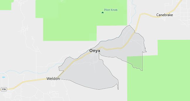 Map of Onyx, CA