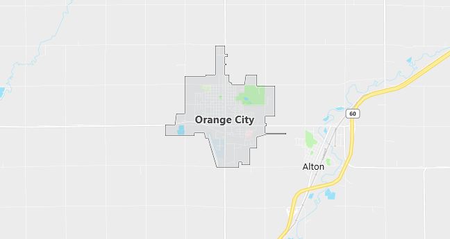 Map of Orange City, IA