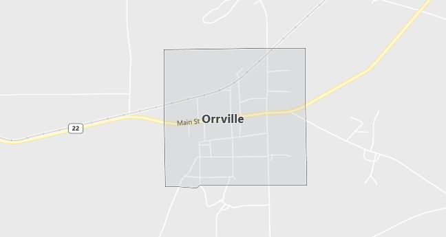 Map of Orrville, AL