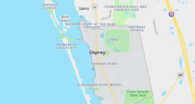 Map of Osprey, FL