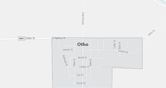 Map of Otho, IA