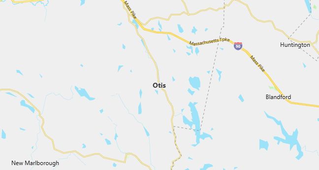 Map of Otis, MA