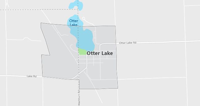 Map of Otter Lake, MI