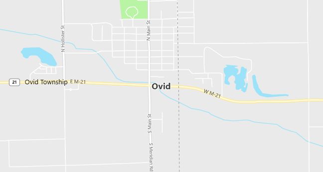 Map of Ovid, MI