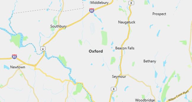 Map of Oxford, CT