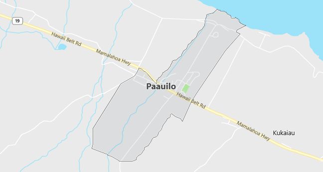 Map of Paauilo, HI