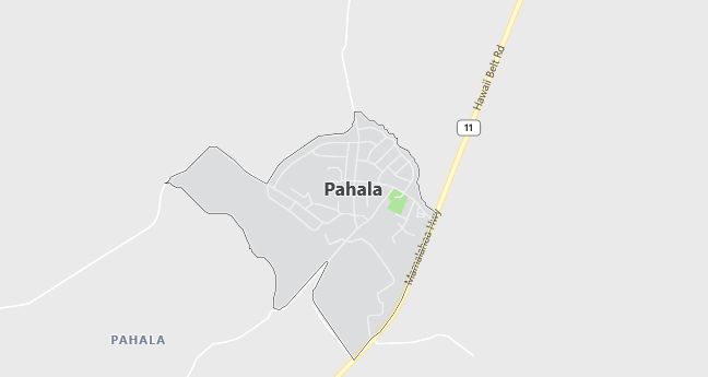 Map of Pahala, HI