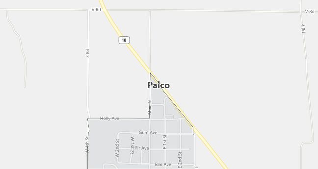 Map of Palco, KS