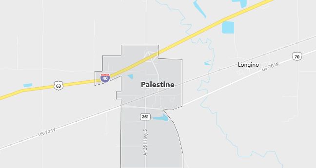 Map of Palestine, AR