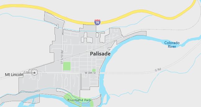 Map of Palisade, CO