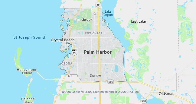 Map of Palm Harbor, FL